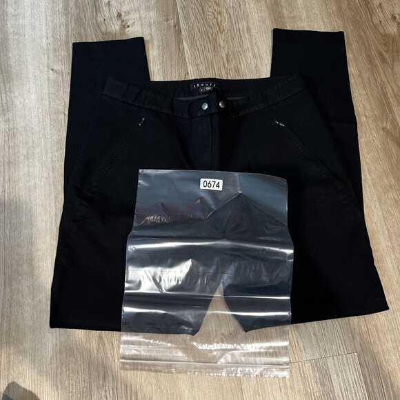 Theory Womens Black Adalwen Jetty Pants Size 8 skinny leg - Picture 10 of 11